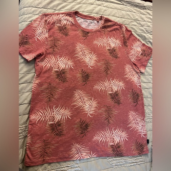 LUCKY BRAND T-Shirt - Leaf Print - New - Size XL - Picture 1 of 7